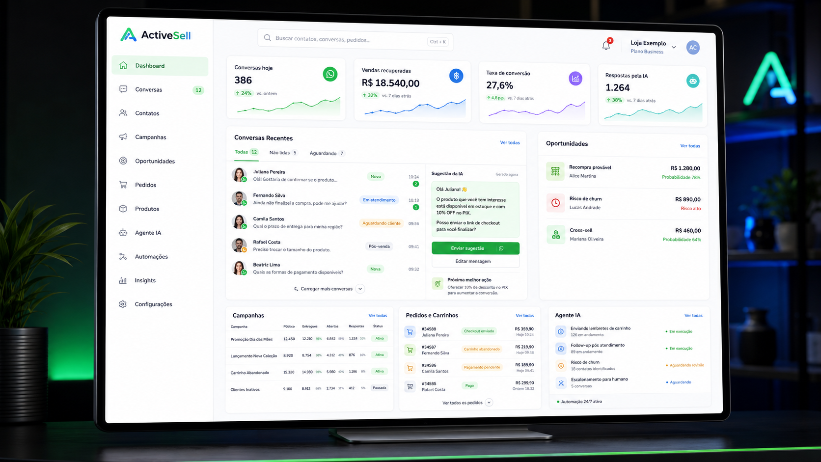 Plataforma Inteligente de Vendas pelo WhatsApp